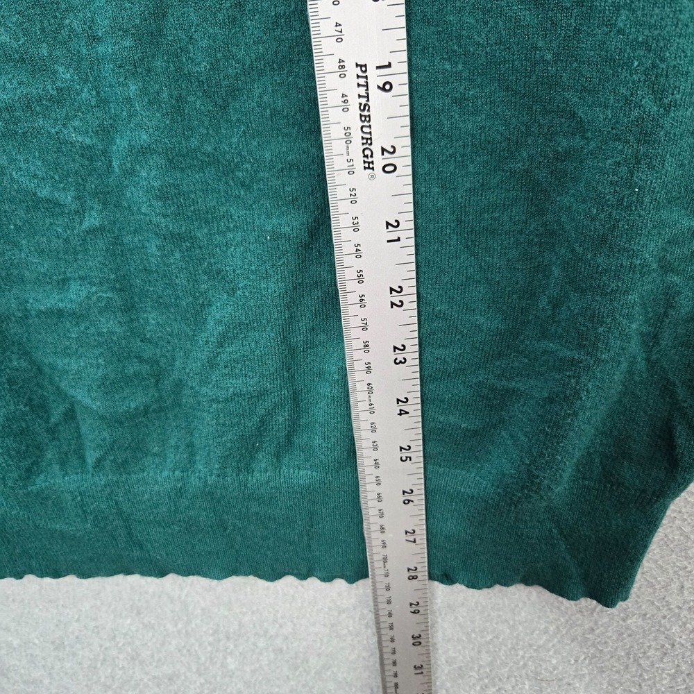 Torrid Women Sweater 2 Green Knit Long Sleeve Crew Neck READ - Picture 4 of 9